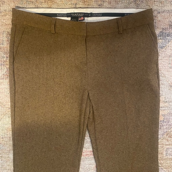 RAMPAGE Brown Tweed Bootcut Pants - Picture 2 of 5